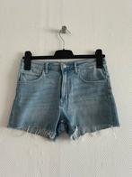 Lichtblauwe jeansshort stretch hoge taille H&M maat 164, Kinderen en Baby's, Kinderkleding | Maat 164, Broek, Meisje, H&M, Ophalen of Verzenden