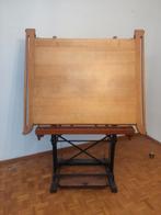 Industriële tekentafel met gietijzeren onderstel, Doe-het-zelf en Bouw, Tekentafels, Ophalen