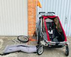 Thule / Chariot Cougar 1 fietskar rood met babyhangmatje, Fietsen en Brommers, Ophalen, Gebruikt, Kinderkar, Chariot