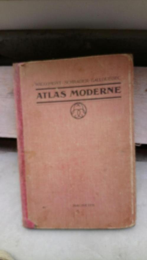 Atlas Moderne 1924, Livres, Atlas & Cartes géographiques, Utilisé, Carte géographique, Monde, 1800 à 2000, Enlèvement ou Envoi