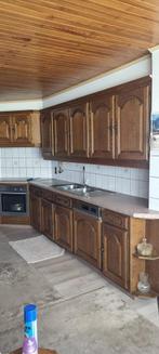 Eikenhouten Keuken, Huis en Inrichting, Keuken | Complete keukens, Ophalen, Zo goed als nieuw, Bruin, Hoekkeuken