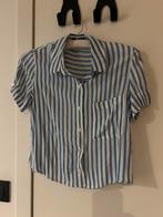 Leuke gestreepte hemd - Bershka, Kleding | Dames, Blauw, Zo goed als nieuw, Maat 36 (S), Bershka