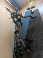Fitness apparatuur - set / halter / fitnessbank / gewichten, Ophalen, Zo goed als nieuw