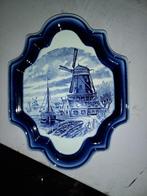 Décoration murale en porcelaine Boch Delft Blue, Enlèvement ou Envoi