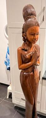 Thaise Beeld hout sawadee, Antiek en Kunst, Kunst | Beelden en Houtsnijwerken, Ophalen