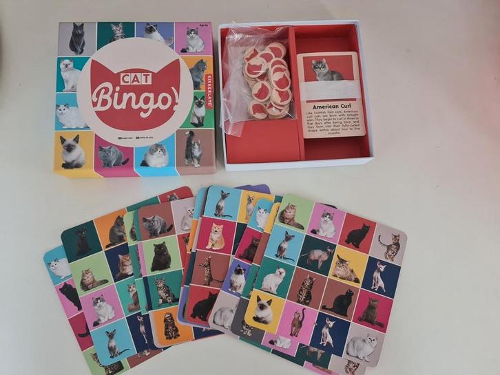 Gezelschapsspel : cat bingo / katten bingo ( nieuw ), Hobby en Vrije tijd, Gezelschapsspellen | Kaartspellen, Zo goed als nieuw
