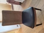 Rotan stoelen 8st merk Loom, Huis en Inrichting, Stoelen, Ophalen, Gebruikt, Bruin, Rotan met donker bruine leder en poten