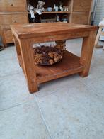 Bijzettafel uir teak, Ophalen