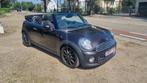 Mini Cooper 1.6d Cabrio xenon navi 18inch, Auto's, Voorwielaandrijving, Zwart, 4 cilinders, Leder