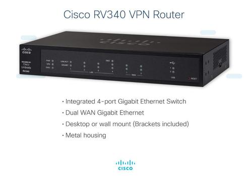 Cisco RV340 Gigabit VPN router, Computers en Software, Routers en Modems, Zo goed als nieuw, Router, Ophalen of Verzenden