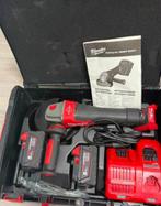 Milwaukee M18 slijptol met 2x5 ah accu en lader, Ophalen of Verzenden, Zo goed als nieuw