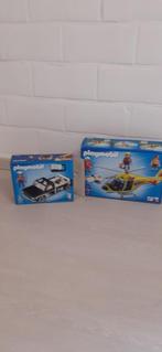 Playmobile auto en helikopter., Kinderen en Baby's, Speelgoed | Playmobil, Ophalen, Zo goed als nieuw, Complete set
