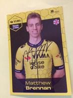 wielerkaart 2024 team jumbo matthew brennan  signe, Envoi, Comme neuf