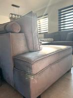 Canapé d’angle gris tissu