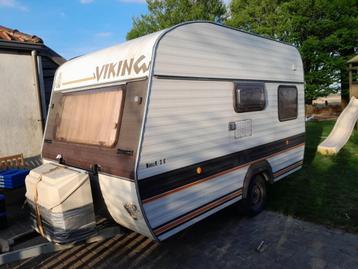 caravan Viking te koop -750kg, Autres marques, Particulier, 500 - 750 kg, Lit fixe
