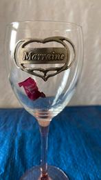 Verre avec inscription en etain, Collections, Enlèvement ou Envoi, Comme neuf