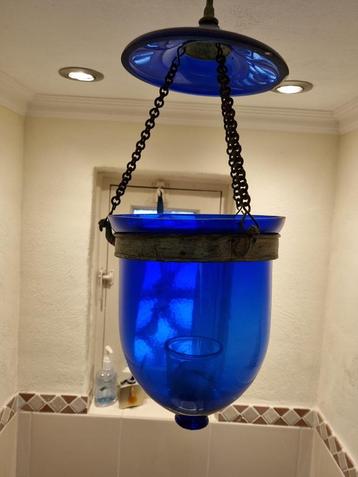 hanglamp lantaarn kaarsen windlicht glas vintage beschikbaar voor biedingen