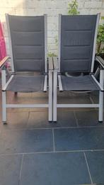 Aluminium tuin stoelen, Tuin en Terras, Tuinstoelen, Ophalen of Verzenden, Zo goed als nieuw, Aluminium, Verstelbaar