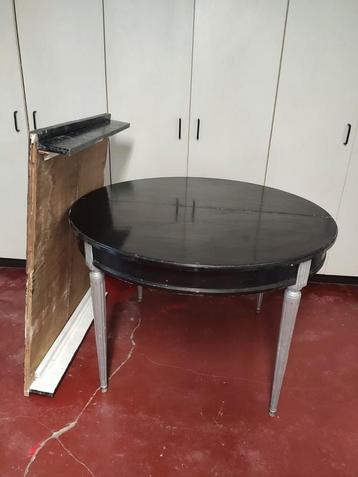 Table ronde 110 cm avec rallonge 80 cm GRATUIT