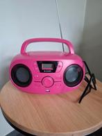 Radio portable et CD BIGBEN avec USB et rose clair, Enlèvement, Utilisé, Radio