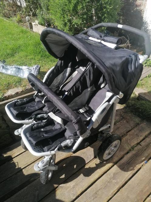 Dubbele kinderwagen x adventure buggy, Kinderen en Baby's, Buggy's, Zo goed als nieuw, Overige merken, Duomodel, Regenhoes, Verstelbare rugleuning