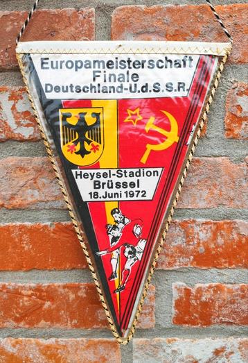 1972 vaandel fanion finale EK voetbal Duitsland USSR  beschikbaar voor biedingen