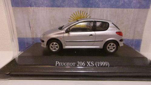 PEUGEOT 206XS 99.NEUVE 1/43 BLISTER ORIGINE+VITRINE, Hobby en Vrije tijd, Modelauto's | 1:43, Nieuw, Auto, Overige merken, Ophalen of Verzenden