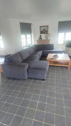 Grijs stoffen hoeksalon te koop!, Ophalen, Zo goed als nieuw, Stof, 75 tot 100 cm