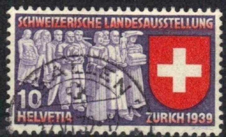 Zwitserland 1939 - Yvert 320 - Nationale tentoonstellin (ST), Postzegels en Munten, Postzegels | Europa | Zwitserland, Gestempeld