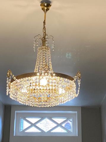 Elegante kristallen luster – Ø 45 cm – 6 lampen – klassieke  beschikbaar voor biedingen