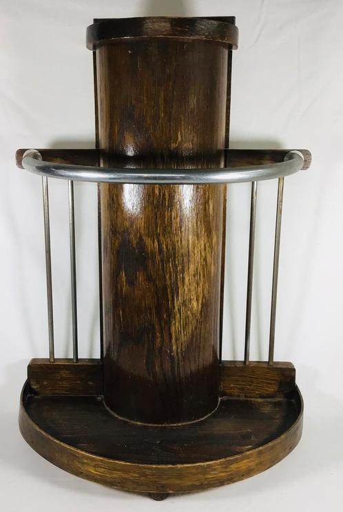 Antieke design houten Art Deco paraplubak 20’s 30’s, Antiek en Kunst, Antiek | Woonaccessoires, Ophalen of Verzenden