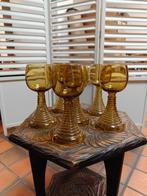 Vintage Roemer wijnglazen set (amberkleurig), Antiek en Kunst, Ophalen