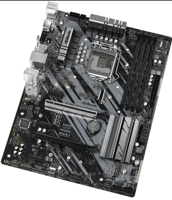 Asrock Z490 Phantom Gaming 4 Socket 1200, Computers en Software, Moederborden, Zo goed als nieuw, Intel, DDR4, Ophalen of Verzenden