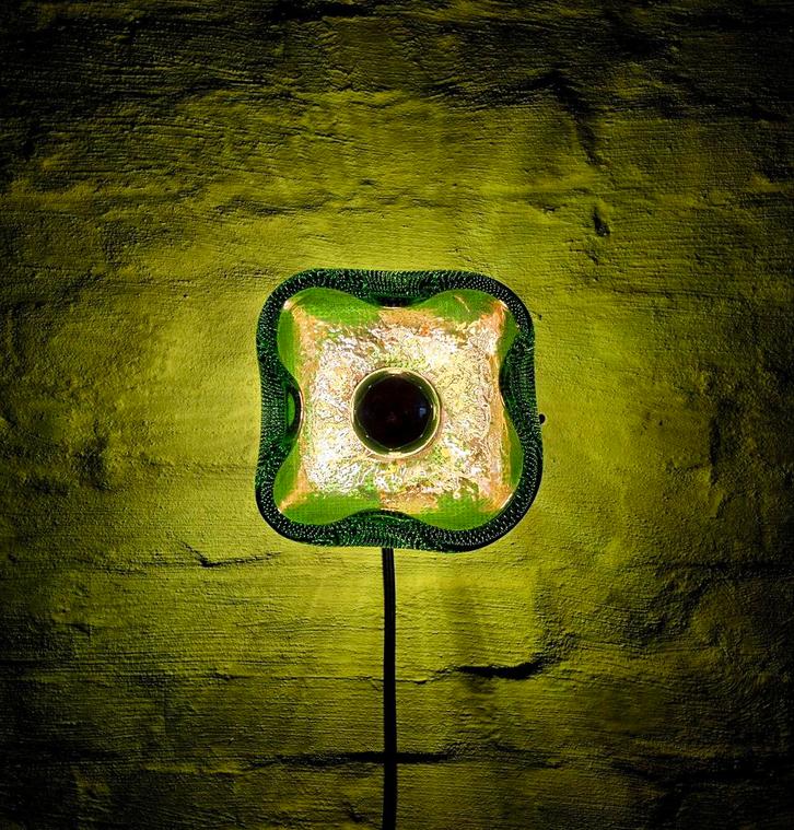 Vintage Murano glazen wandlamp., Antiek en Kunst, Antiek | Verlichting, Ophalen of Verzenden