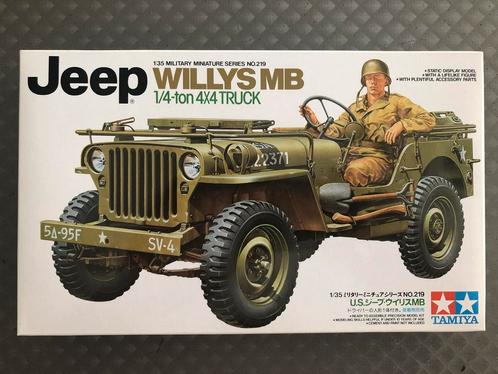 Tamiya Jeep Willy’s MB, Hobby en Vrije tijd, Modelbouw | Auto's en Voertuigen, Zo goed als nieuw, Tamiya, Ophalen of Verzenden