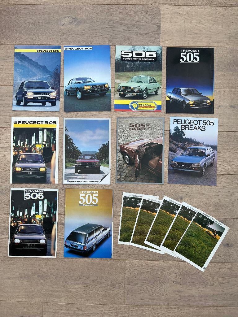 BROCHURES PEUGEOT 505, Livres, Autos | Brochures & Magazines, Peugeot, Enlèvement ou Envoi
