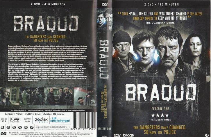 Braquo siezoen 1, Cd's en Dvd's, Dvd's | Thrillers en Misdaad, Zo goed als nieuw, Maffia en Misdaad, Boxset, Vanaf 16 jaar, Ophalen of Verzenden