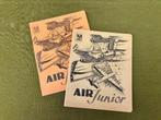 2 carnets scolaires Vintage Air Junior, USAF et PAA (1)., Collections, Aviation, Envoi, Neuf