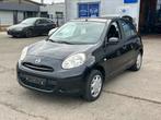 Nissan Micra 1.2 benzine 2012 59kw. Airco, Autos, Nissan, 5 places, Berline, Noir, Tissu