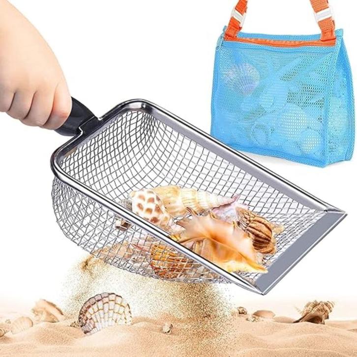 Strandschep van mesh met tas SNELLE GRATIS LEVERING, Hobby en Vrije tijd, Overige Hobby en Vrije tijd, Nieuw, Verzenden