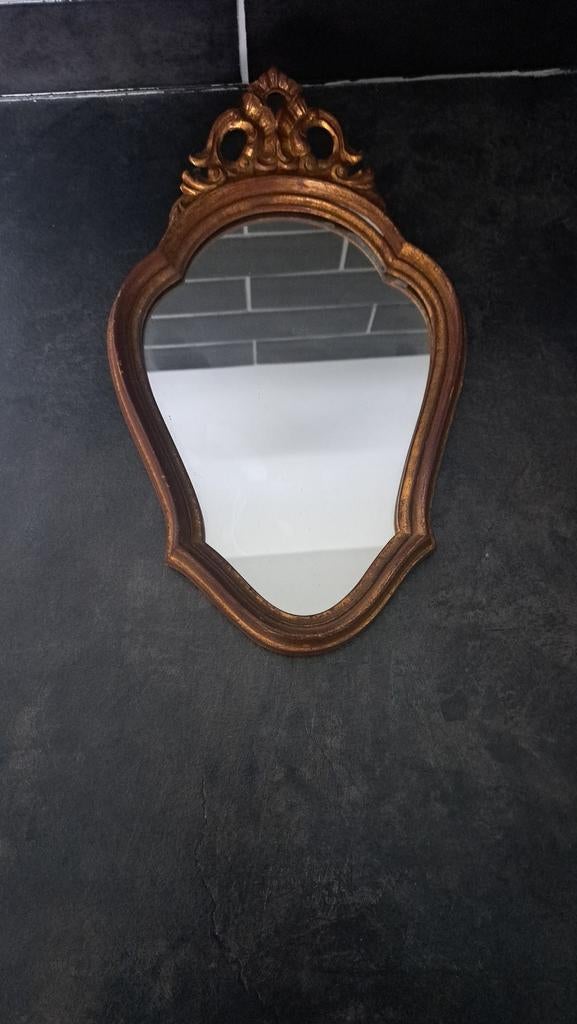 Antiek klein spiegeltje, Antiek en Kunst, Antiek | Spiegels, Ophalen of Verzenden