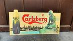 Vintage reclamebord Carlsberg, Verzamelen, Ophalen, Reclamebord