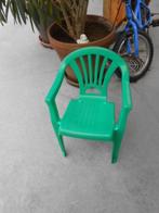chaise verte pour enfants, chaise pour enfant en plastique, Enlèvement, Utilisé
