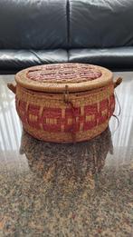 Mooie vintage gevlochten mandje, Ophalen of Verzenden