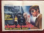 Affiche ciné " A BOUT DE SOUFFLE ", Ophalen, Gebruikt, Rechthoekig Liggend, Film en Tv