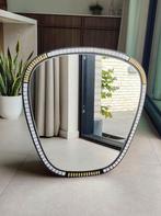 Unieke midcentury XL wandspiegel, Ophalen of Verzenden, Gebruikt, Ovaal