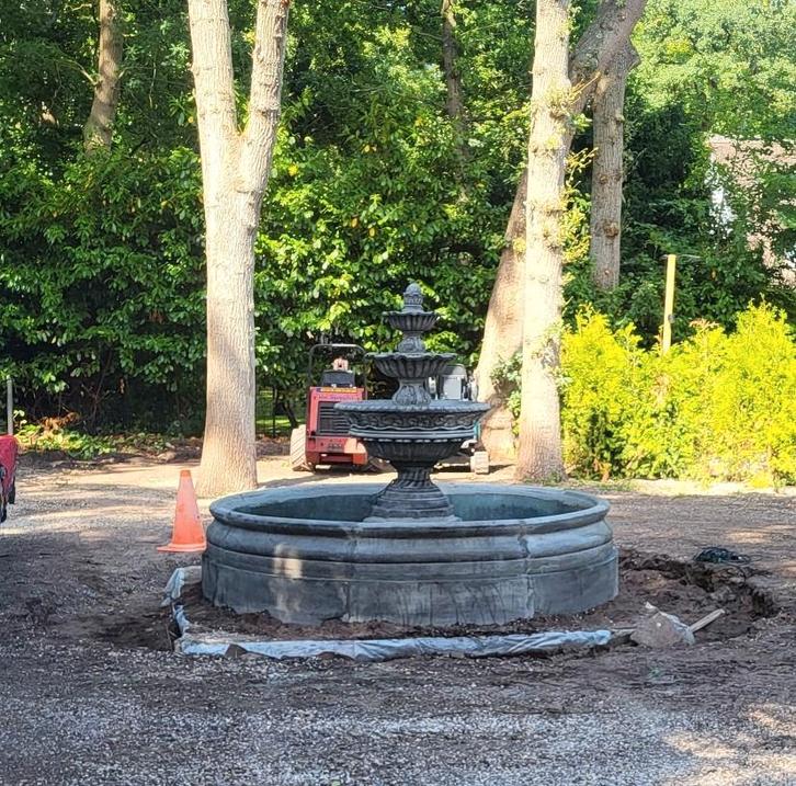 Fontaine à bord encastré, Jardin & Terrasse, Pièces d'eau & Fontaines, Neuf, Fontaine, Béton, Enlèvement