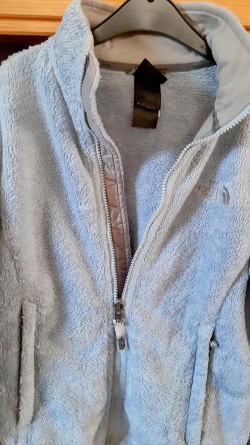 North Face lichtblauwe dames fleece jack gilet XS beschikbaar voor biedingen
