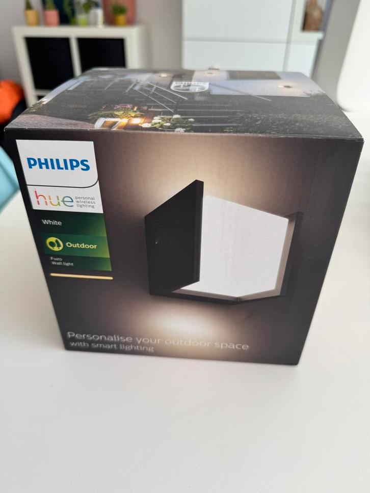 Philips Hue Fuzo White buitenlamp, Jardin & Terrasse, Éclairage extérieur, Neuf, Appliques murales, Aluminium, Moins de 50 watts