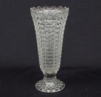 Demi-kristallen bloempot kristal antiek vaas golvende randen, Antiek en Kunst, Ophalen of Verzenden